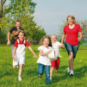 Familie im Gleichgewicht